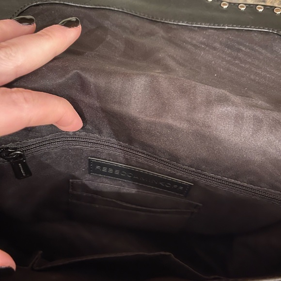 Rebecca Minkoff Studded Leather Midnight Shoulder Bag - Picture 4 of 9